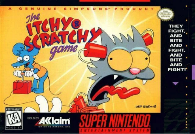 Cover The Itchy & Scratchy Game