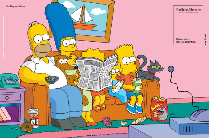 Lisa Simpson liest FAZ Lisa Simpson liest FAZ
