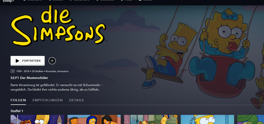 Disney+ in Deutschland gestartet: Alle Simpsons-Episoden zum Streamen!