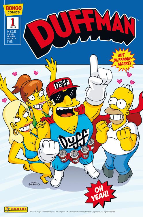 Neu im Handel: Simpsons Comics präsentiert Duffman Nr. 1 Neu im Handel: Simpsons Comics präsentiert Duffman Nr. 1