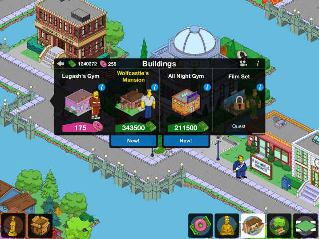 Wolfcastle-Update für Die Simpsons: Springfield / Tapped Out Wolfcastle-Update für Die Simpsons: Springfield / Tapped Out