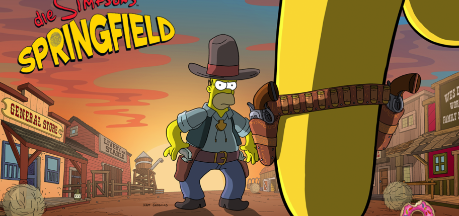 Wilder Western - Update für Die Simpsons: Springfield / Tapped Out