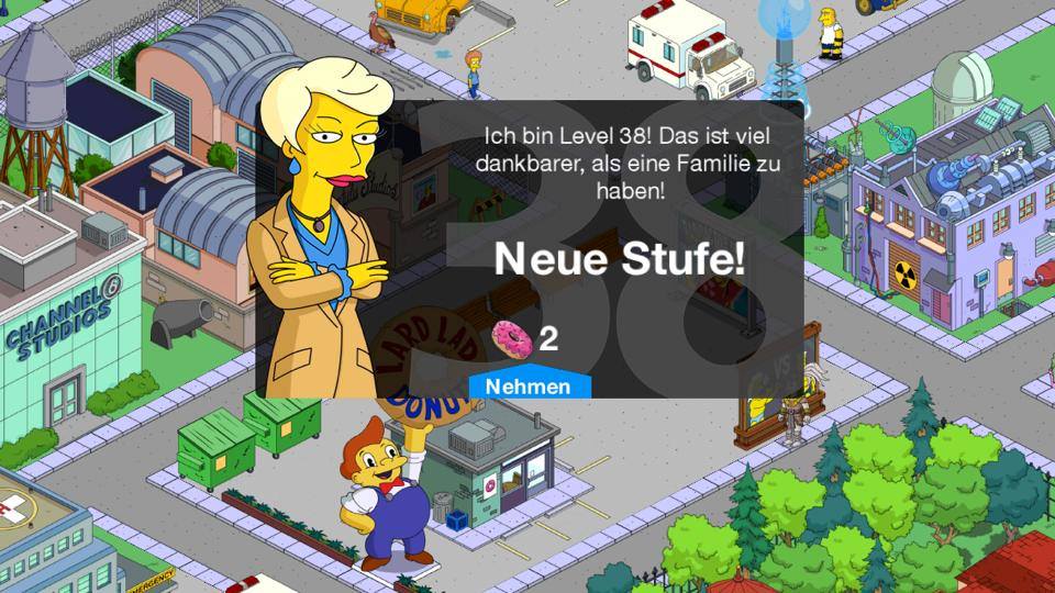 Level 38-Update für Die Simpsons: Springfield / Tapped Out Level 38-Update für Die Simpsons: Springfield / Tapped Out