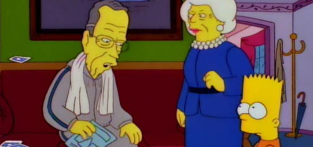 George Bush und Bart Simpson
