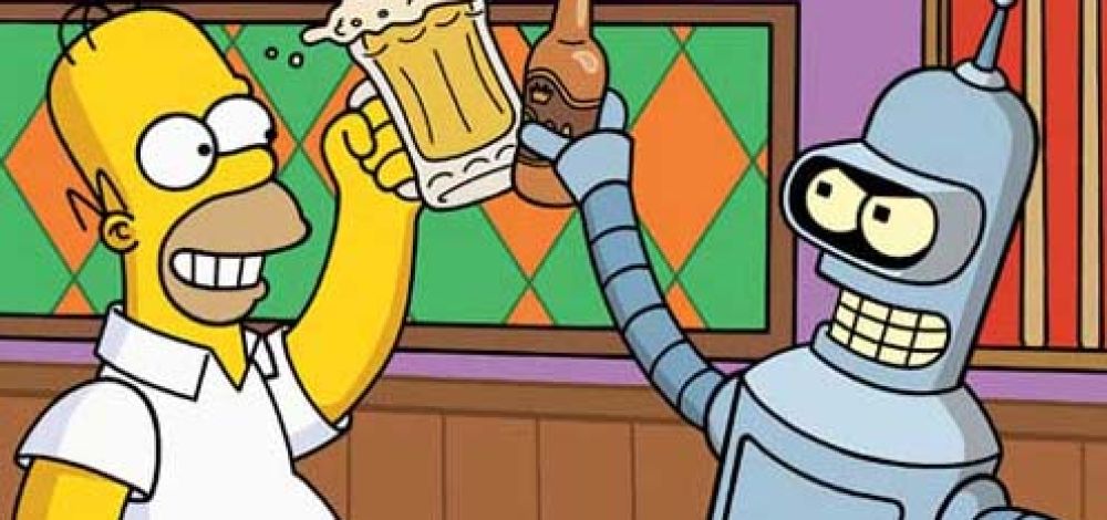 Futurama trifft die Simpsons