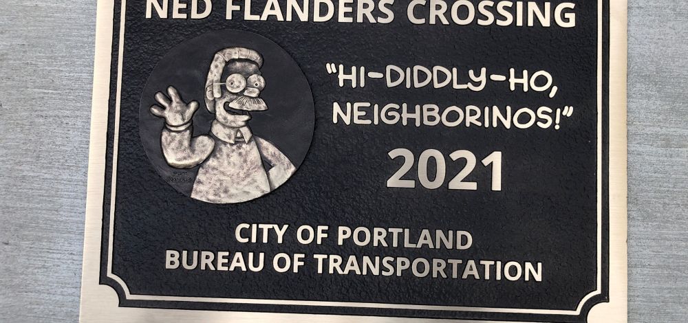 Ned Flanders Brücke in Portland