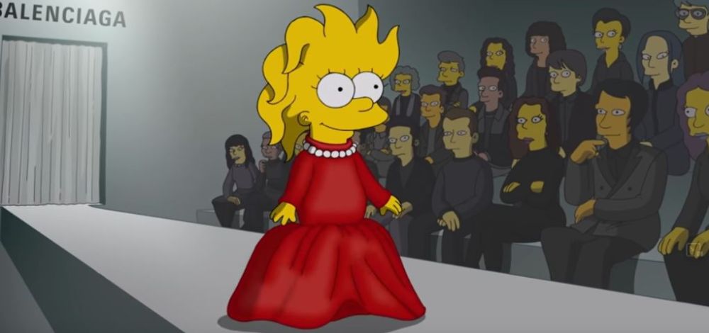 Lisa Simpson in Werbevideo von Balenciaga