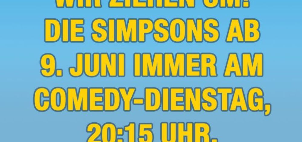 Die Simpsons am Comedy Dienstag