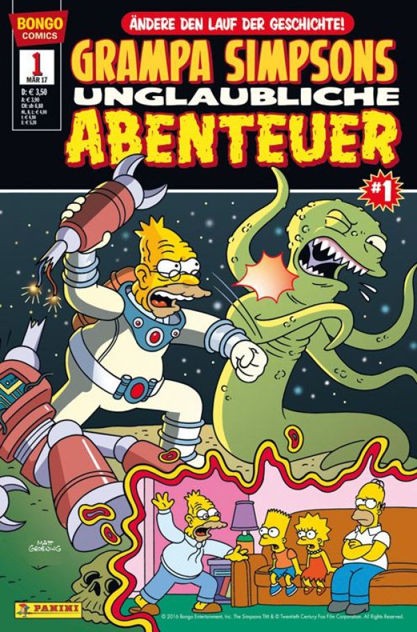 Simpsons Comics präsentiert: Grampa Simpsons Unglaubliche Abenteuer Nr. 1