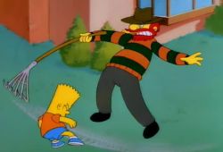Hausmeister Willie als Freddy Krueger