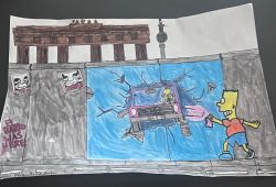 Die Simpsons - Berliner Mauer von Romeo