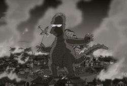Simpsons Godzilla Parodie