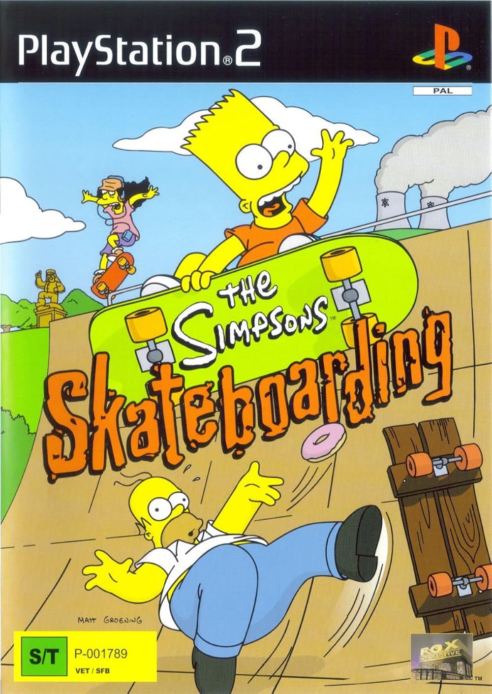 Simpsons Skateboarding