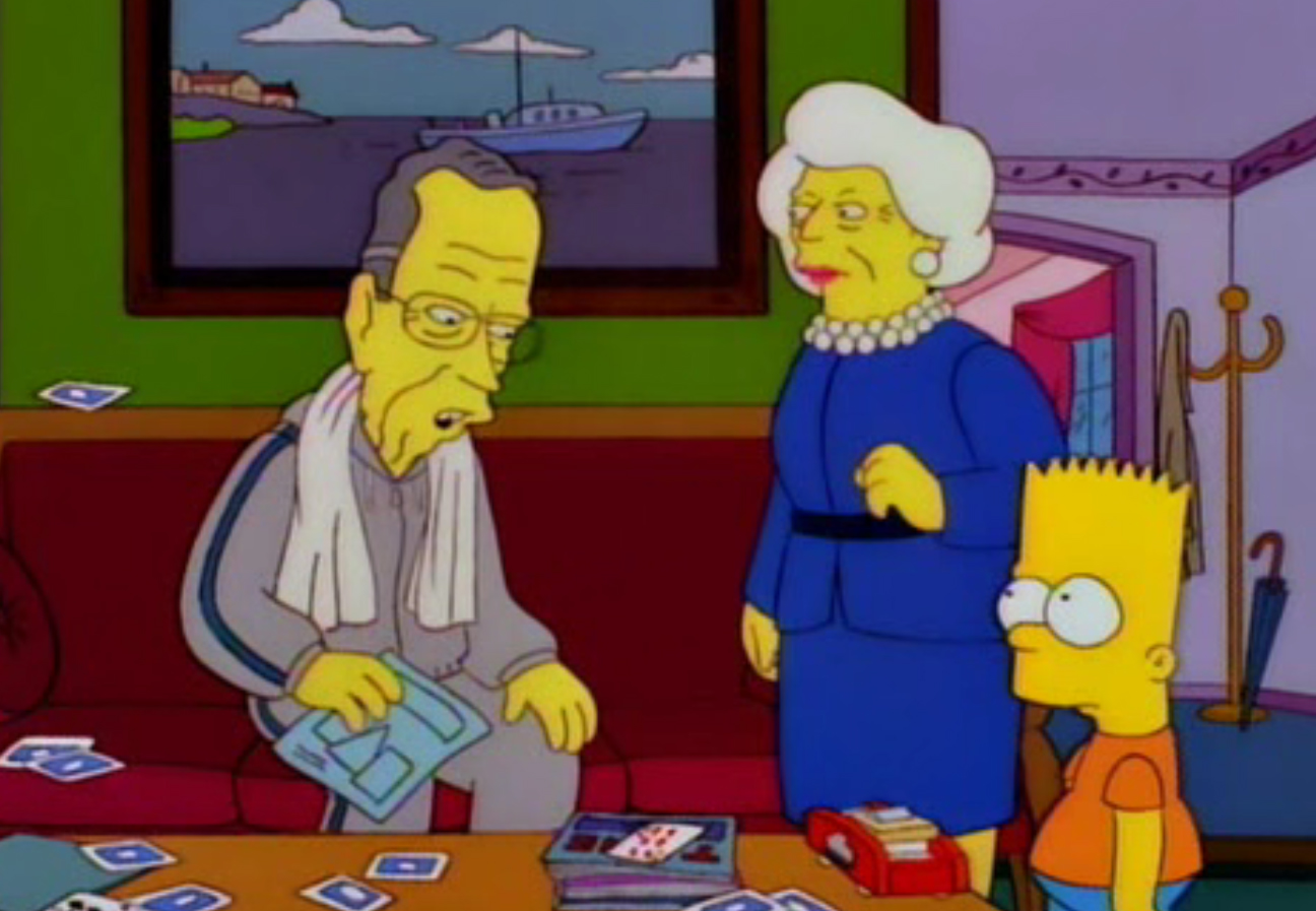 George Bush und Bart Simpson