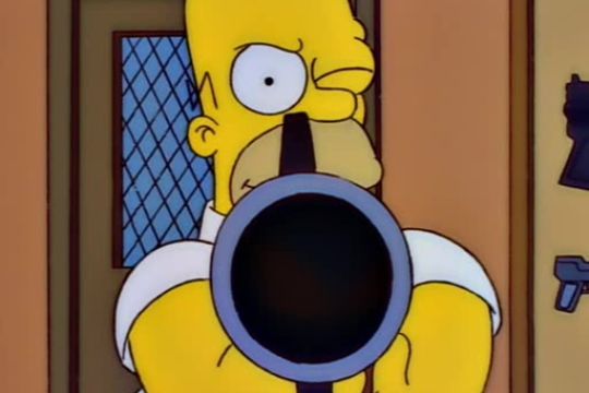 Homer und der Revolver