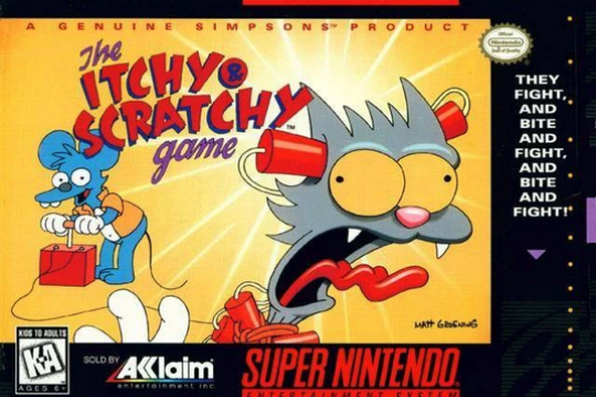 Cover The Itchy & Scratchy Game