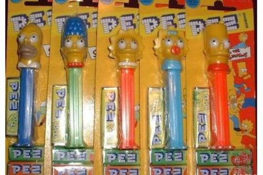 Die Simpsons PEZ-Spender in der Originalverpackung