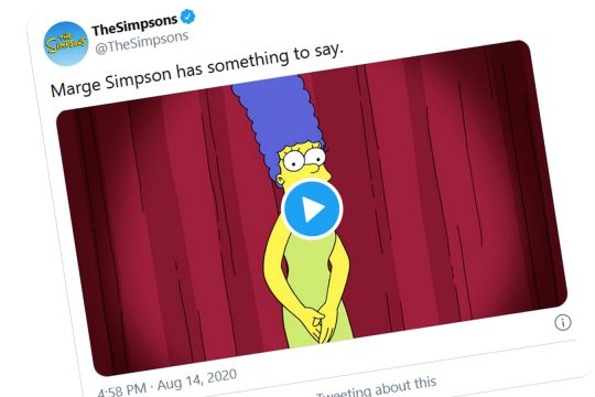 Marge Simpsons über Kamala Harris-Vergleich bei Twitter