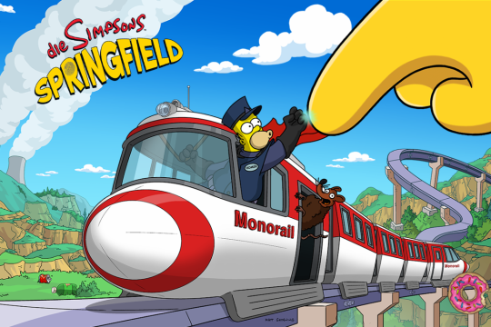 Monorail-Update für Die Simpsons Springfield: Tapped Out