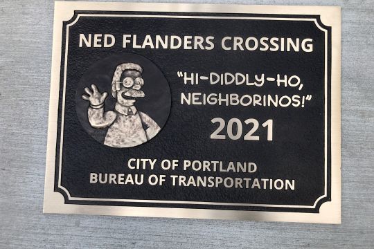 Ned Flanders Brücke in Portland