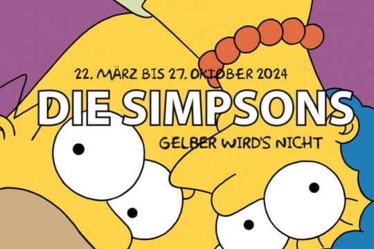 Plakat Simpsons-Ausstellung in Dortmund 2024