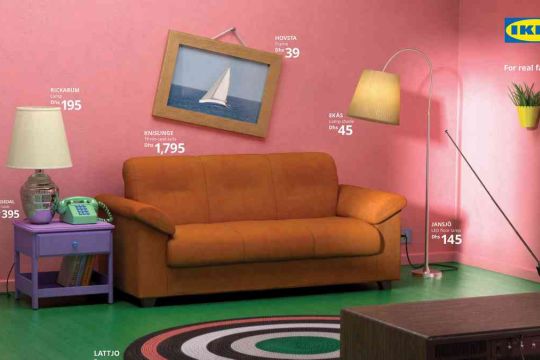 Simpsons-Wohnzimmer Ikea