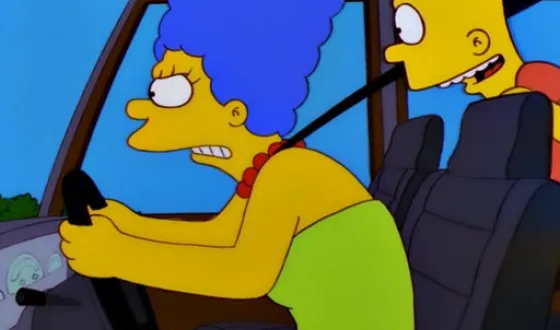 Marge Simpson in Anmarsch