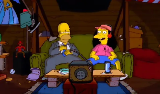 Homer einmal ganz woanders