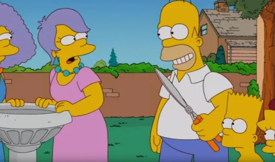 Homer mit den Fingerhänden