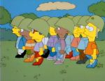 Bart schl&auml;gt eine Schlacht