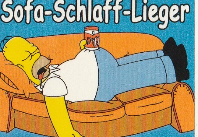 Sticker Nr. 24: Sofa-Schlaff-Lieger
