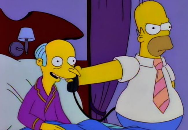 Die Simpsons - Butler bei Burns