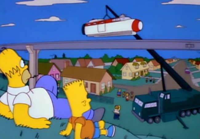 Homer kommt in Fahrt
