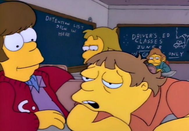 Barney Gumble und Homer Simpson als Teenager