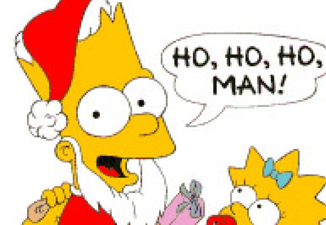 Bart Simpson als Nikolaus