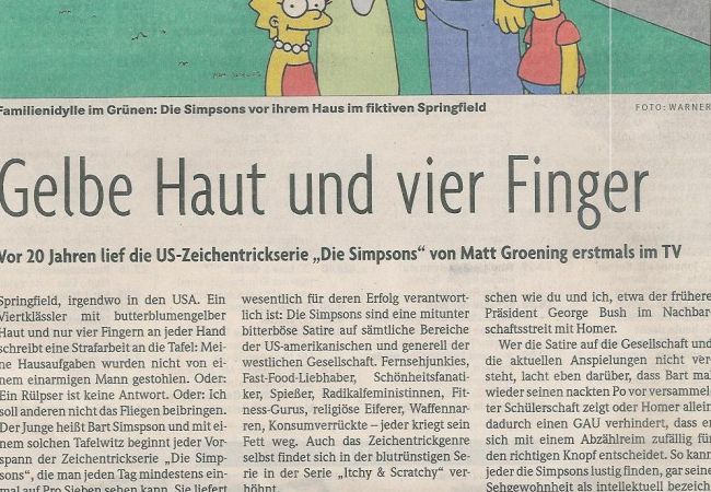 04/2007 - Badische Zeitung - Gelbe Haut und vier Finger