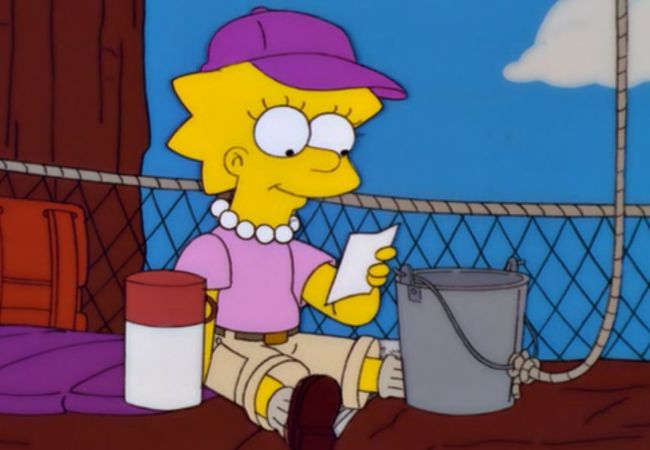Lisa bekommt Post auf ihrem Baumhaus.