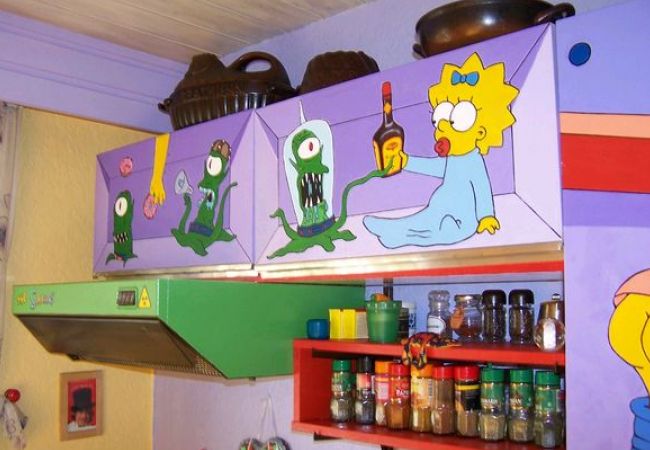 Küche im Simpsons-Stil