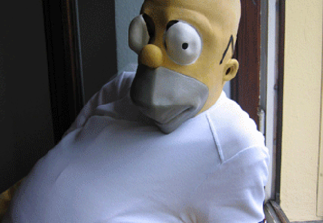 Karneval als Homer Simpson
