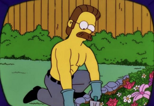 Ned Flanders hat einen gestählten Körper.
