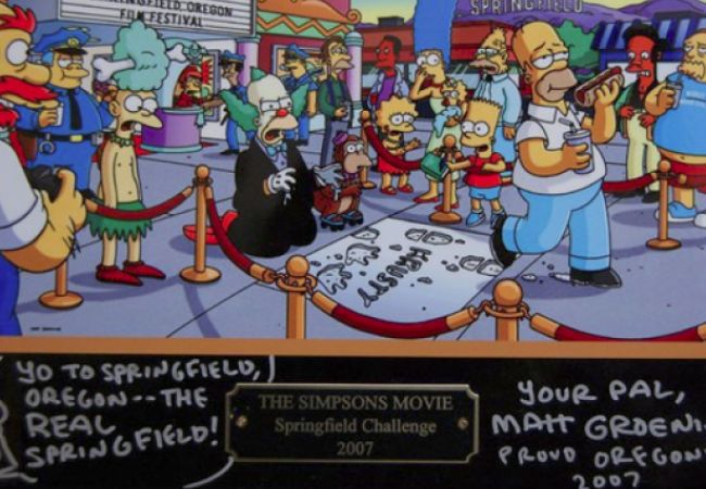 Matt Groening benennt das echte Springfield