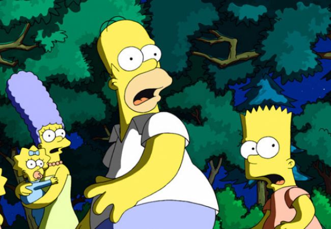 Szene aus "Die Simpsons - Der Film":&nbsp;Eine Bedrohung kommt auf die Simpsons zu