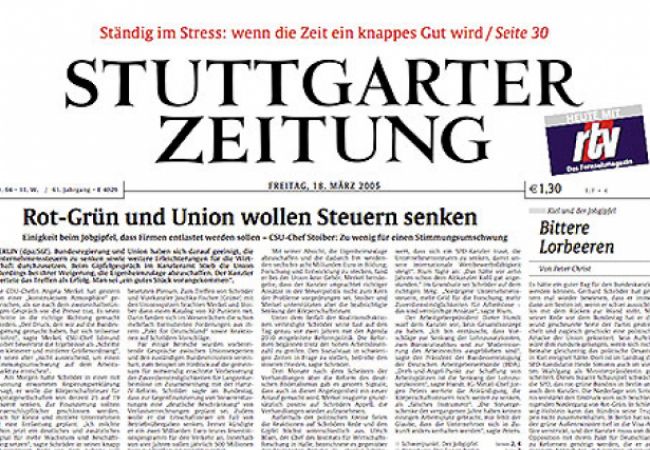 02/2005 - Stuttgarter Zeitung online - Hundertmal die gelbe Gefahr