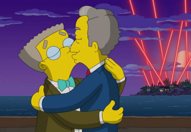 Die Simpsons - Porträt eines jungen Lakaien in Flammen
