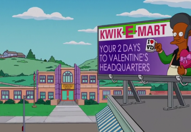 Kwik-E-Mart: Your 2 days to Valentine&#039;s headquarters