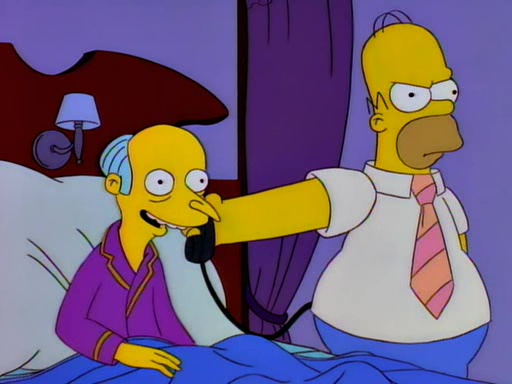 Die Simpsons - Butler bei Burns 